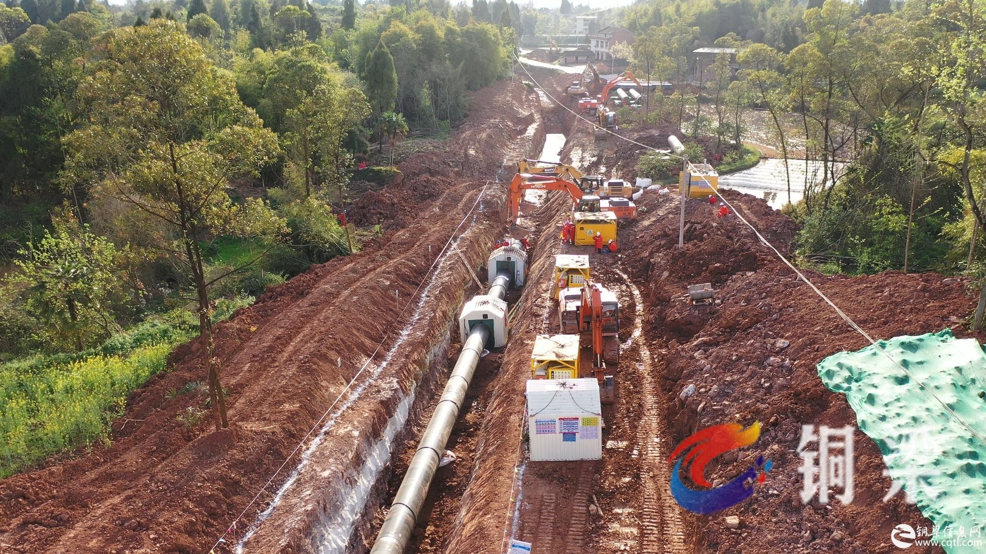 全力推进铜梁压气站建设！川气东送二线天然气管道工程川渝鄂段一期加紧建设中